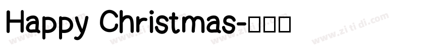 Happy Christmas字体转换